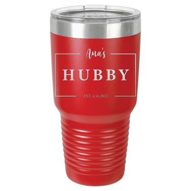 Hubby Anniversary 30oz Ringneck Tumbler